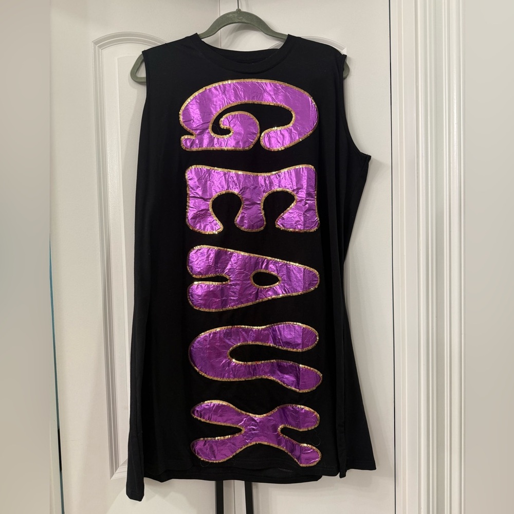 Queen of Sparkles Metallic ‘Geaux Tigers’ Tank Dress XL